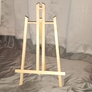 Wood painting easel
